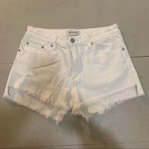 Just USA White Denim Jean Shorts